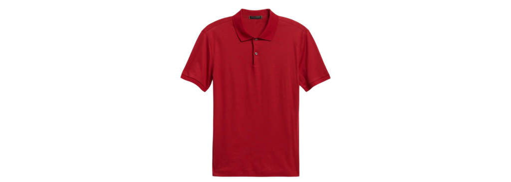 Banana Republic Luxury Polo Red 2022