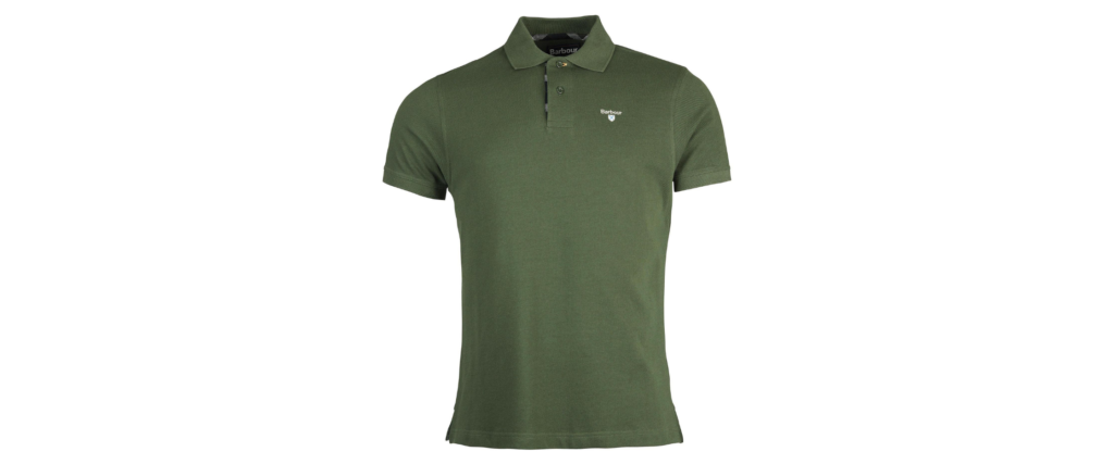 Barbour Men's Green Pique Polo Shirt